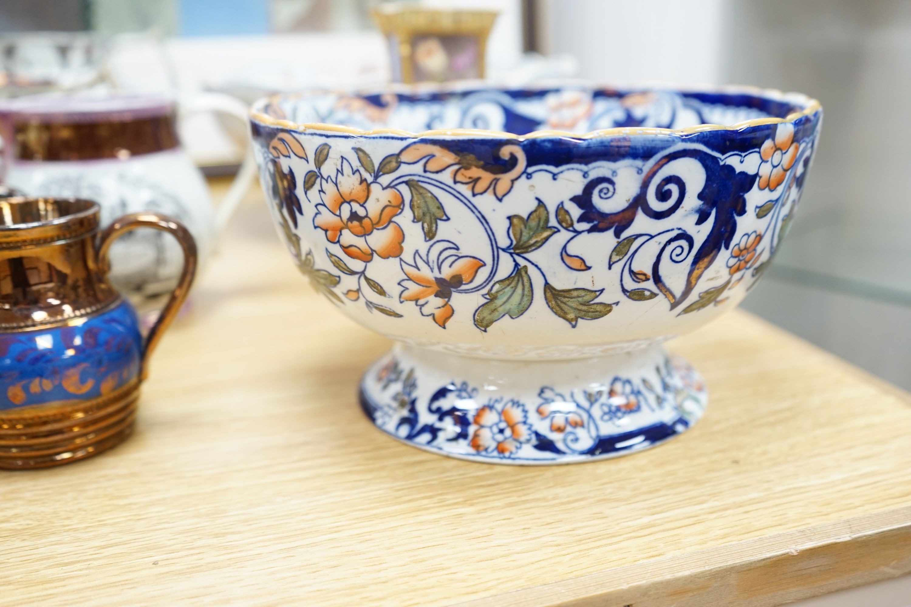 A group of 19th century English ceramics to include